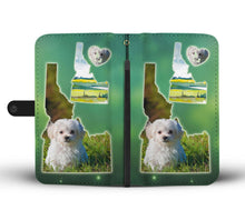 Load image into Gallery viewer, Cute Maltese Dog Print Wallet Case-Free Shipping-ID State