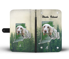 Load image into Gallery viewer, Cute Basset Hound Print Wallet Case-Free Shipping-RI State