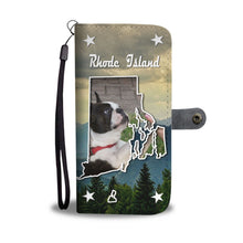 Load image into Gallery viewer, Boston Terrier Print Wallet Case-Free Shipping-RI State