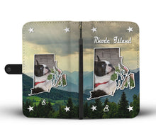 Load image into Gallery viewer, Boston Terrier Print Wallet Case-Free Shipping-RI State