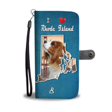 Load image into Gallery viewer, Cute Cavalier King Charles Spaniel Print Wallet Case-Free Shipping-RI State