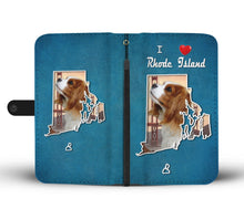 Load image into Gallery viewer, Cute Cavalier King Charles Spaniel Print Wallet Case-Free Shipping-RI State