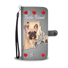Load image into Gallery viewer, Cute French Bulldog Print Wallet Case-Free Shipping-RI State