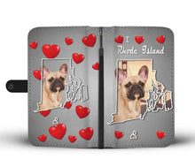 Load image into Gallery viewer, Cute French Bulldog Print Wallet Case-Free Shipping-RI State