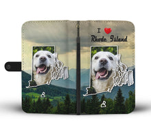 Load image into Gallery viewer, Cute Golden Retriever Print Wallet Case-Free Shipping-RI State