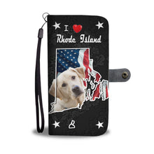 Load image into Gallery viewer, Cute Labrador Retriever Print Wallet Case-Free Shipping-RI State