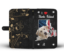 Load image into Gallery viewer, Cute Labrador Retriever Print Wallet Case-Free Shipping-RI State