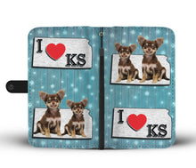 Load image into Gallery viewer, Cute Chihuahua Print Wallet Case-Free Shipping-KS State