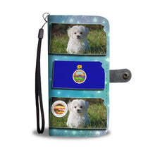 Load image into Gallery viewer, Cute Maltese Dog Print Wallet Case-Free Shipping-KS State