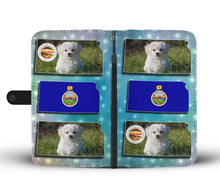 Load image into Gallery viewer, Cute Maltese Dog Print Wallet Case-Free Shipping-KS State