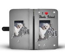 Load image into Gallery viewer, Cute Maltese Dog Print Wallet Case-Free Shipping-RI State