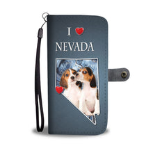 Load image into Gallery viewer, Cute Beagle Dog Print Wallet Case-Free Shipping-NV State