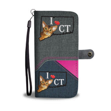 Load image into Gallery viewer, Abyssinian cat Print Wallet Case-Free Shipping-CT State