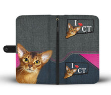 Load image into Gallery viewer, Abyssinian cat Print Wallet Case-Free Shipping-CT State