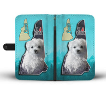 Load image into Gallery viewer, Cute Maltese Dog Print Wallet Case-Free Shipping-NH State