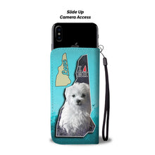 Load image into Gallery viewer, Cute Maltese Dog Print Wallet Case-Free Shipping-NH State