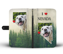 Load image into Gallery viewer, Cute Golden Retriever Print Wallet Case-Free Shipping-NV State