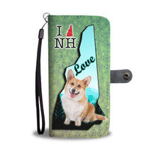 Load image into Gallery viewer, Cardigan Welsh Corgi Print Wallet Case-Free Shipping-NH State