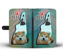 Load image into Gallery viewer, Cute Akita Print Wallet Case-Free Shipping-NH State