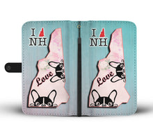 Load image into Gallery viewer, Cute Boston Terrier Dog Art Print Wallet Case-Free Shipping-NH State