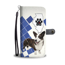 Load image into Gallery viewer, Cardigan Welsh Corgi Print Wallet Case-Free Shipping-IL State