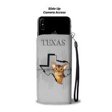 Load image into Gallery viewer, Abyssinian Cat Print Wallet Case-Free Shipping-TX State