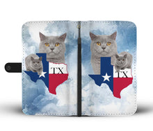 Load image into Gallery viewer, British Shorthair Cat Print Wallet Case-Free Shipping-TX State