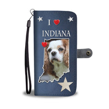 Load image into Gallery viewer, Cute Cavalier King Charles Spaniel Print Wallet Case-Free Shipping-IN State
