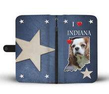 Load image into Gallery viewer, Cute Cavalier King Charles Spaniel Print Wallet Case-Free Shipping-IN State