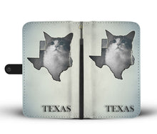 Load image into Gallery viewer, Cute Munchkin Cat Print Wallet Case-Free Shipping-TX State