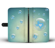 Load image into Gallery viewer, Bubble Texas Print Wallet Case-Free Shipping-TX State