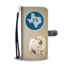 Load image into Gallery viewer, Chow Chow Dog Print Wallet Case-Free Shipping-TX State