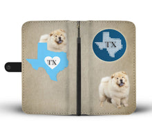 Load image into Gallery viewer, Chow Chow Dog Print Wallet Case-Free Shipping-TX State