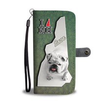 Load image into Gallery viewer, Cute Bulldog Puppy Print Wallet Case-Free Shipping-NH State