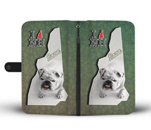 Load image into Gallery viewer, Cute Bulldog Puppy Print Wallet Case-Free Shipping-NH State