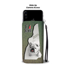 Load image into Gallery viewer, Cute Bulldog Puppy Print Wallet Case-Free Shipping-NH State