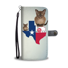 Load image into Gallery viewer, Burmese cat Print Wallet Case-Free Shipping-TX State