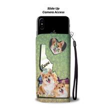 Load image into Gallery viewer, Cardigan Welsh Corgi Dog Print Wallet Case-Free Shipping-ID State