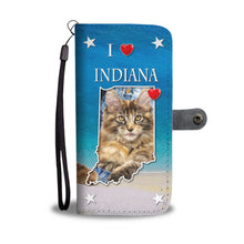 Load image into Gallery viewer, Cute Maine Coon Print Wallet Case-Free Shipping-IN State
