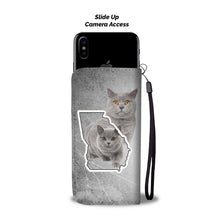 Load image into Gallery viewer, British Shorthair Cat Print Wallet Case-Free Shipping-GA State