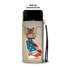 Load image into Gallery viewer, Burmese Cat Print Wallet Case-Free Shipping-GA State
