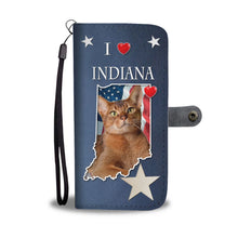 Load image into Gallery viewer, Cute Abyssinian Cat Print Wallet Case-Free Shipping-IN State