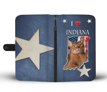Load image into Gallery viewer, Cute Abyssinian Cat Print Wallet Case-Free Shipping-IN State