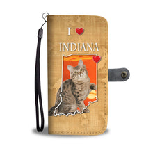 Load image into Gallery viewer, Cute American Bobtail Cat Print Wallet Case-Free Shipping-IN State