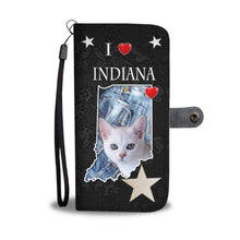 Load image into Gallery viewer, Burmilla Cat On Black Print Wallet Case-Free Shipping-IN State