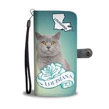 Load image into Gallery viewer, British Shorthair Cat Print Wallet Case-Free Shipping-LA State