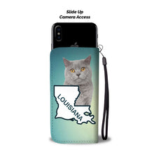 Load image into Gallery viewer, British Shorthair Cat Print Wallet Case-Free Shipping-LA State