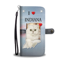 Load image into Gallery viewer, Cute Persian Cat Print Wallet Case-Free Shipping-IN State