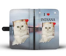 Load image into Gallery viewer, Cute Persian Cat Print Wallet Case-Free Shipping-IN State