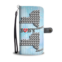 Load image into Gallery viewer, Boston Terrier Pattern Print Wallet Case-Free Shipping-NY State